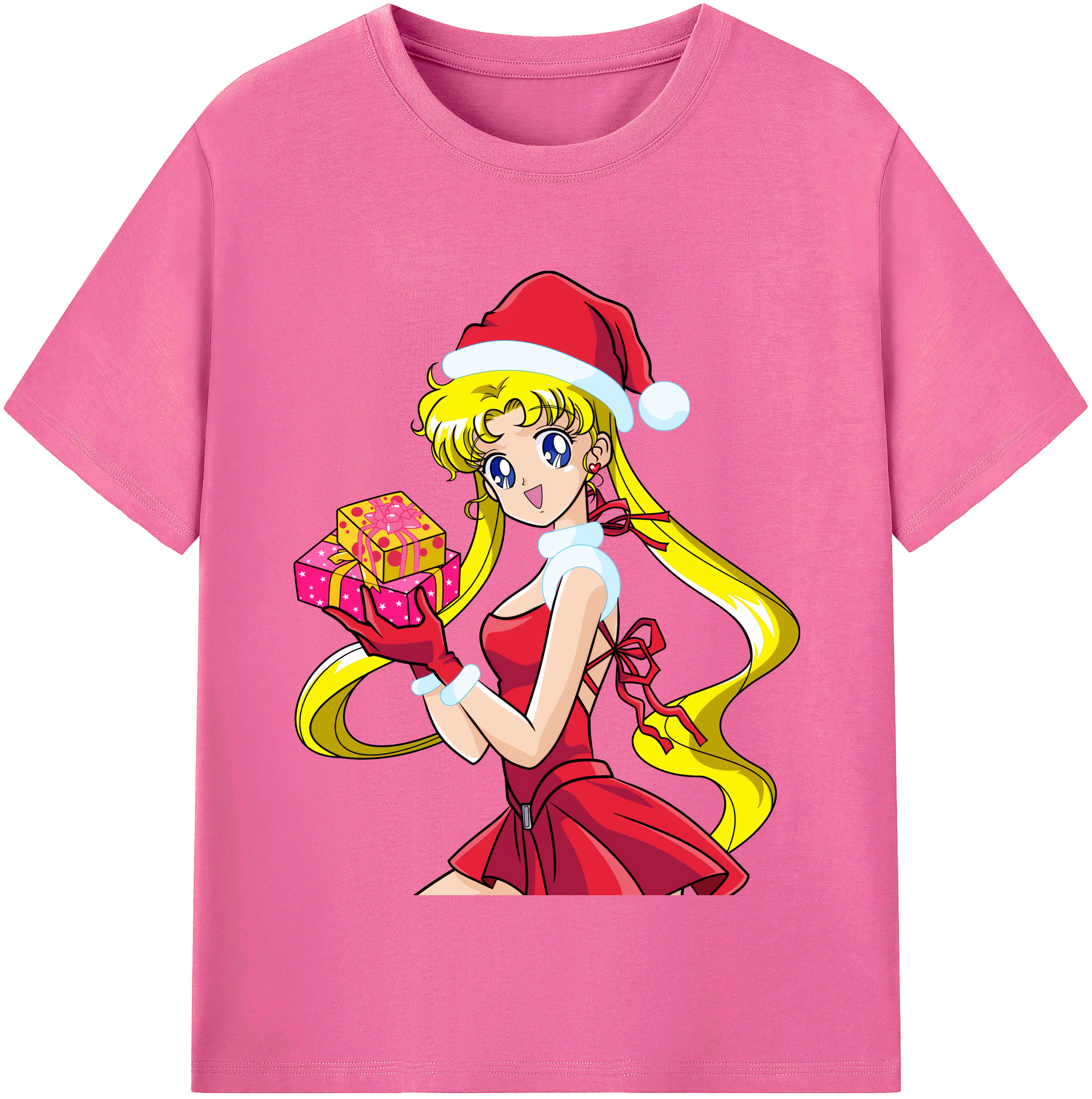 （画像用） 美少女戦士セーラームーン 月野 うさぎ つきの うさぎ Sailor Moon Tsukino Usagi レディースカジュアルプリントTシャツ（綿100％）